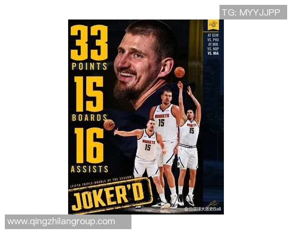 约基奇统治力显著近两赛季三双次数领跑联盟末节表现同样出色