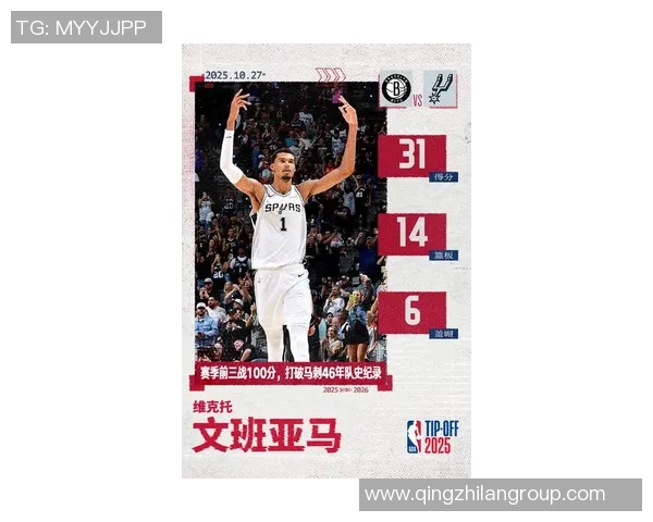 文班亚马砍下24分15板表现惊艳马刺新赛季比赛引发广泛关注
